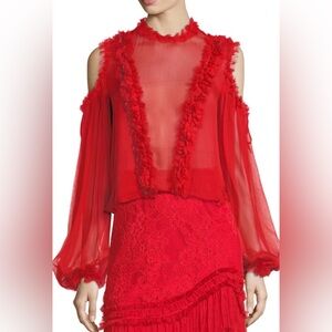 Alexis Belicia sheer organza blouse